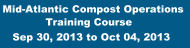 Mid-Atlantic Compost Operations Training Course